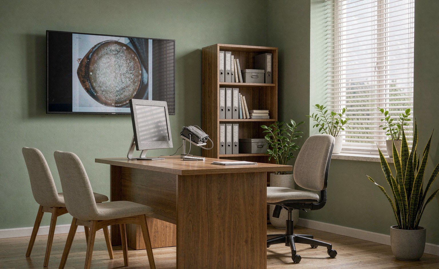 A quiet hospital consultation room
